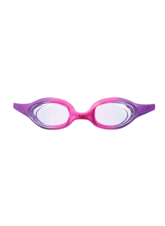 arena Spider Jr Violet-Clear-Pink Goggles, Training, Pool, Equipment, Uni Junior - Kids Training Swim Goggles with Soft Silicone Seals - Image 2
